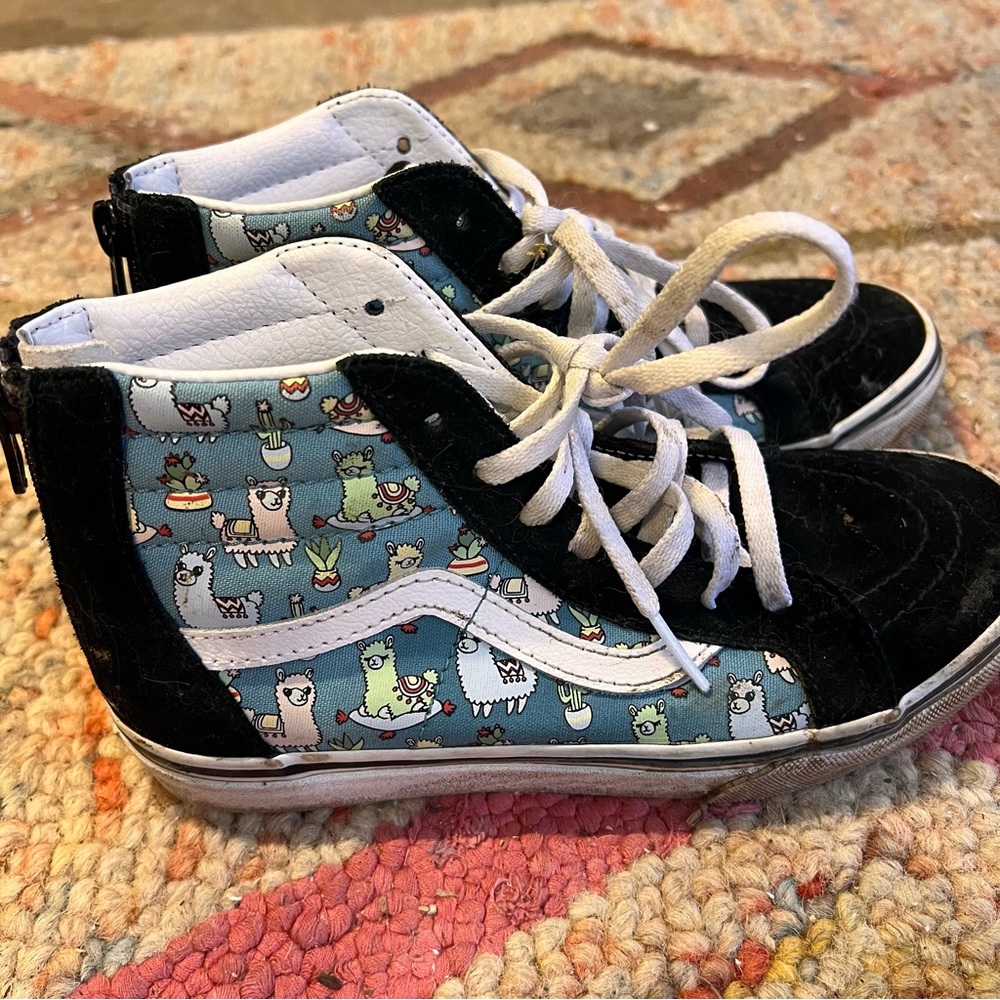 Vans custom llama print sneakers